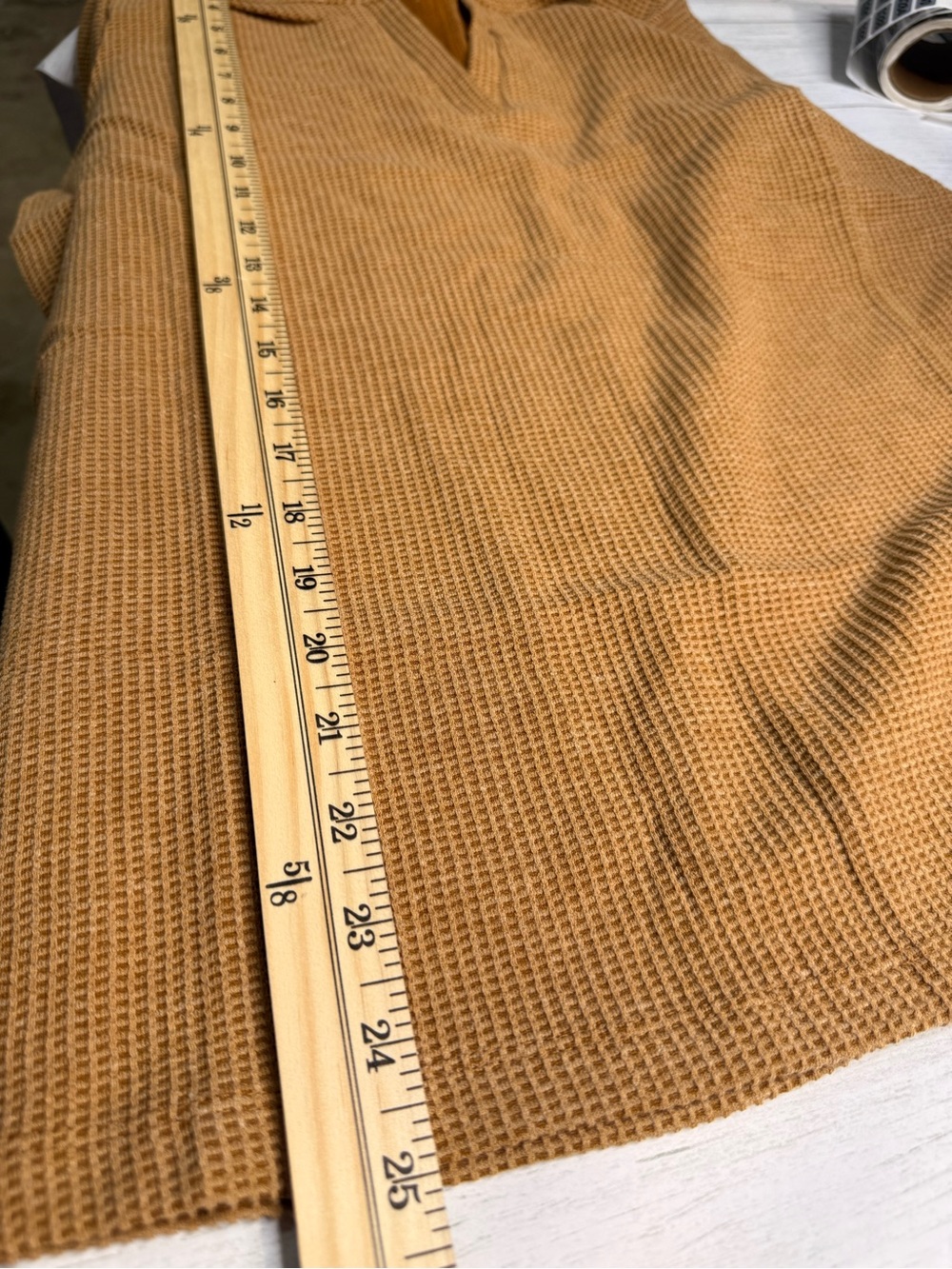 New Zenana Waffle Knit VNeck Top Camel Short Sleeve Boho Casual Boutique Sz: S-L - Picture 14 of 14